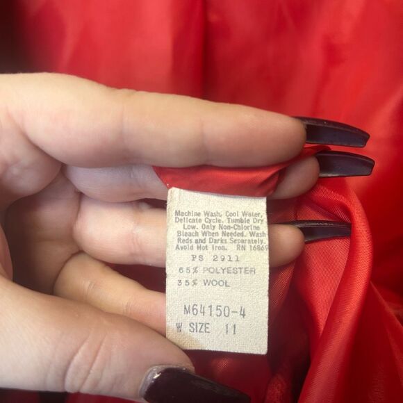 That’s me! vintage Red Harry Potter Theme Wool blend Blazer Jacket Size Medium - Picture 5 of 13